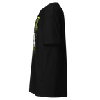 Hustle Mentality gangster graphic tee with neon green chef jacket pattern