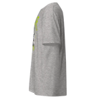 Light gray Adidas Hustle Mentality unisex adult tee with yellow accents