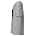 Skull Heart unisex classic tee in heather gray with back graphic