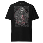 Black Skull Heart Unisex Classic Tee with Short Sleeve Cotton