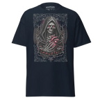 Navy blue Skull Heart unisex classic tee with anatomical skull design