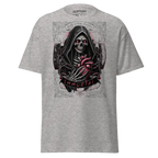 Gray skull heart unisex classic tee on soft cotton