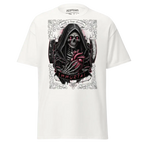 Skull Heart Unisex Classic Tee with black red grim reaper anatomical heart design