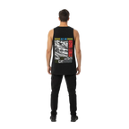 Japanese racer mens tank top with bold street racer graphic