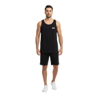 Japanese racer mens tank top in black with white logo on chest