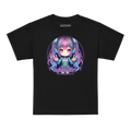 Cyber Girl Anime Kids Graphic Tee with chibi design