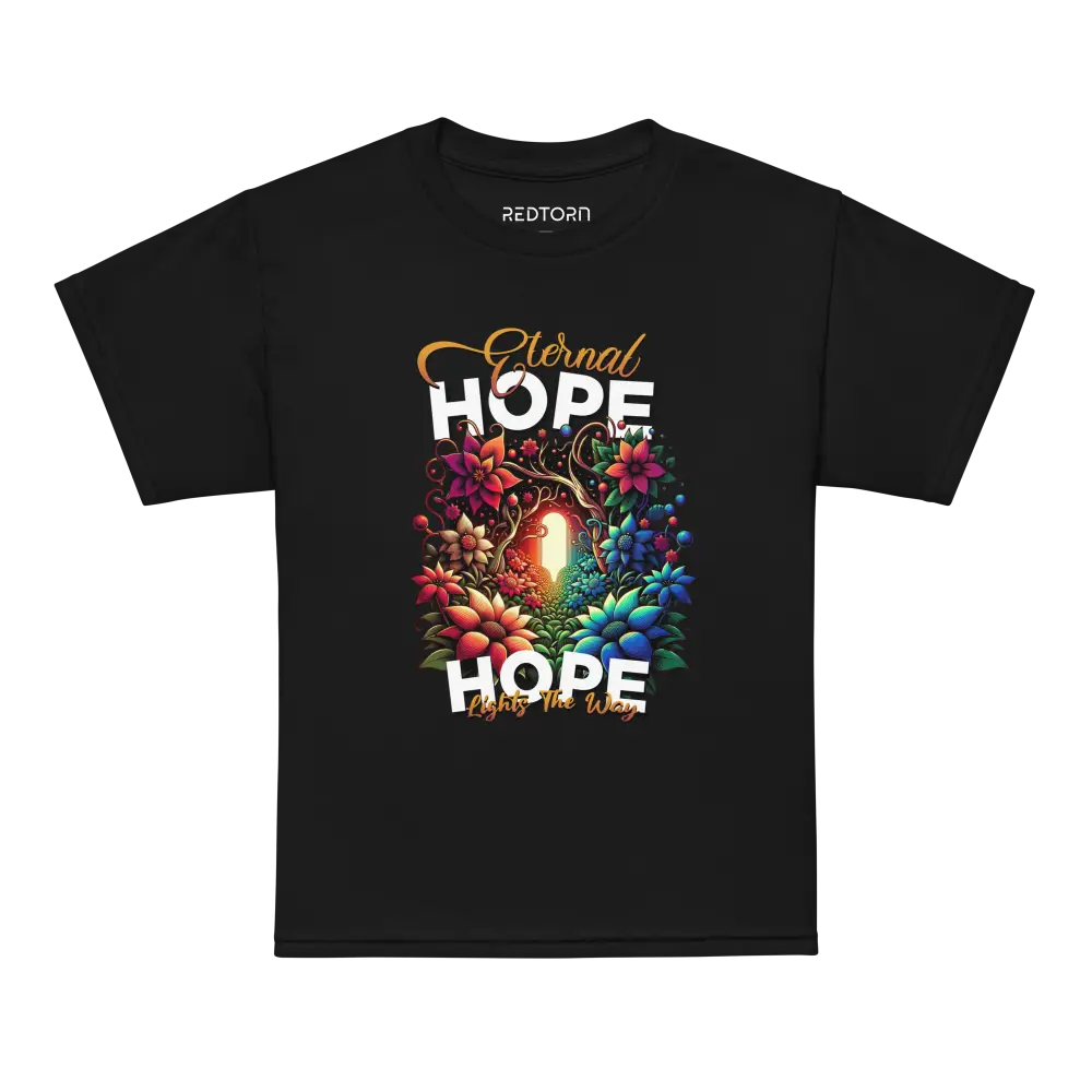 Eternal Hope Floral Kids T-Shirt in stylish kids clothing