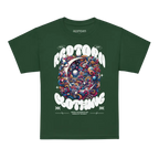 Kids cotton t-shirt with colorful space design and Reptooth Gotham print