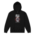 Space Cadet Kids Hoodie: Black Cotton Hoodie with Astronaut Graphic