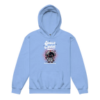Space Cadet Kids Hoodie in baby blue with astronaut graphic