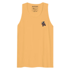 Yellow Monkey Biker Therapy tank top with red logo and motorcycle monkey graphic