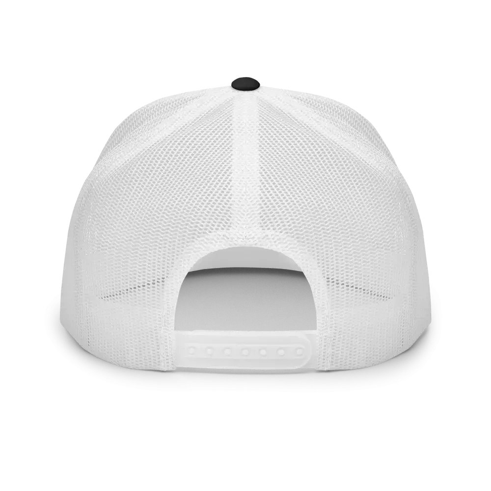 RC Legacy white mesh snapback cap with adjustable strap