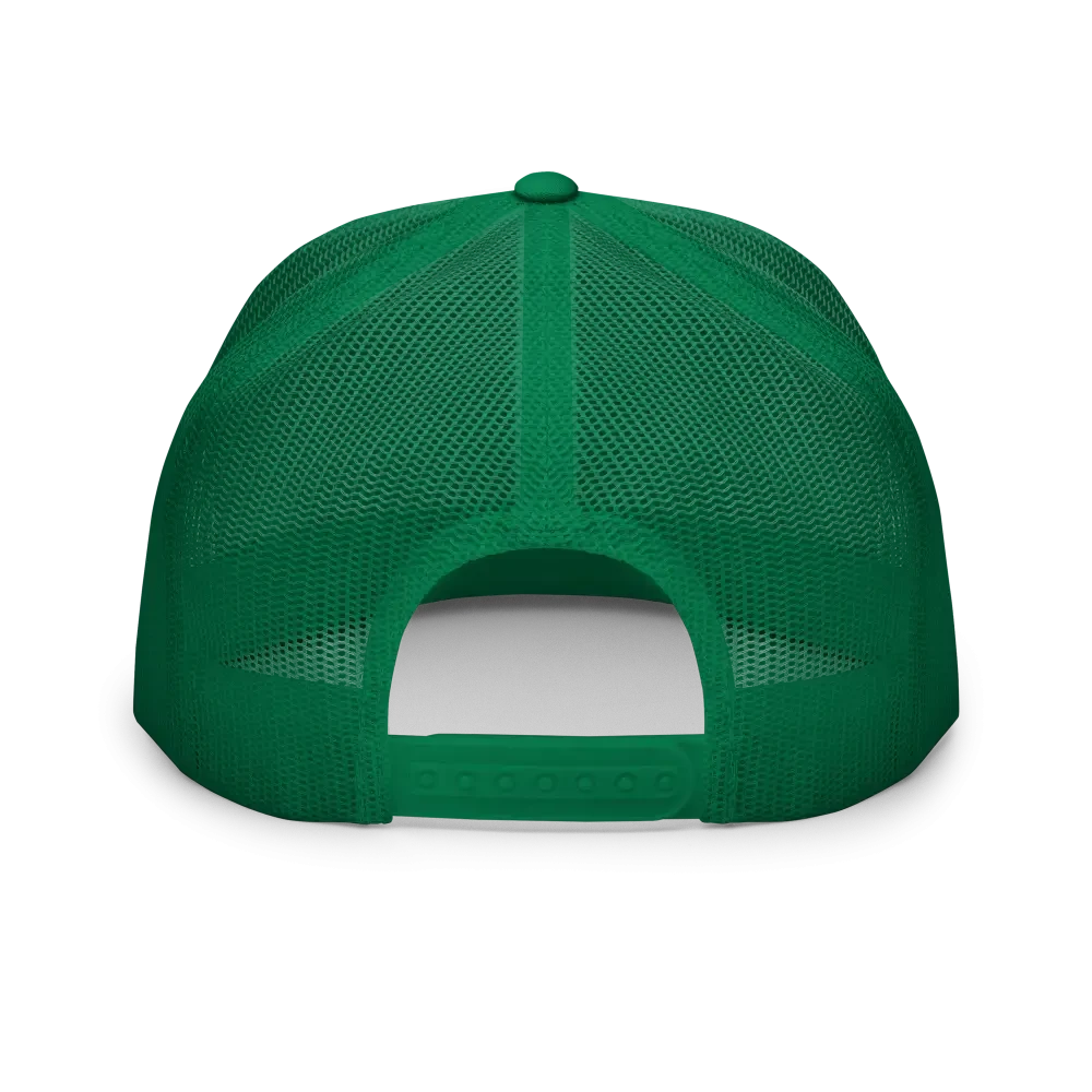 Green RC Legacy snapback cap in mesh with adjustable strap