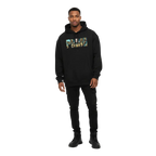 Black pride hoodie with punk print from seven deadly sins collection