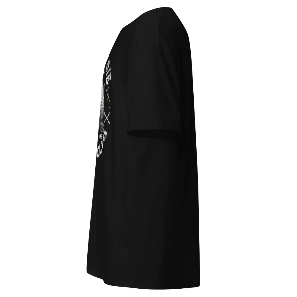 Black Ride or Die Rider Club Skull Graphic Tee shirt