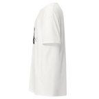 White Ride or Die Rider Club skull graphic tee with back logo pocket