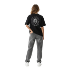 Black RC Logo Cotton Classic Tee with Kotomi monogram