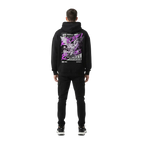 Rebel Angel premium unisex hoodie with bold purple angelic graphic