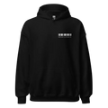 Rebel Angel premium unisex hoodie with barcode and Redtorn Clothing Co print