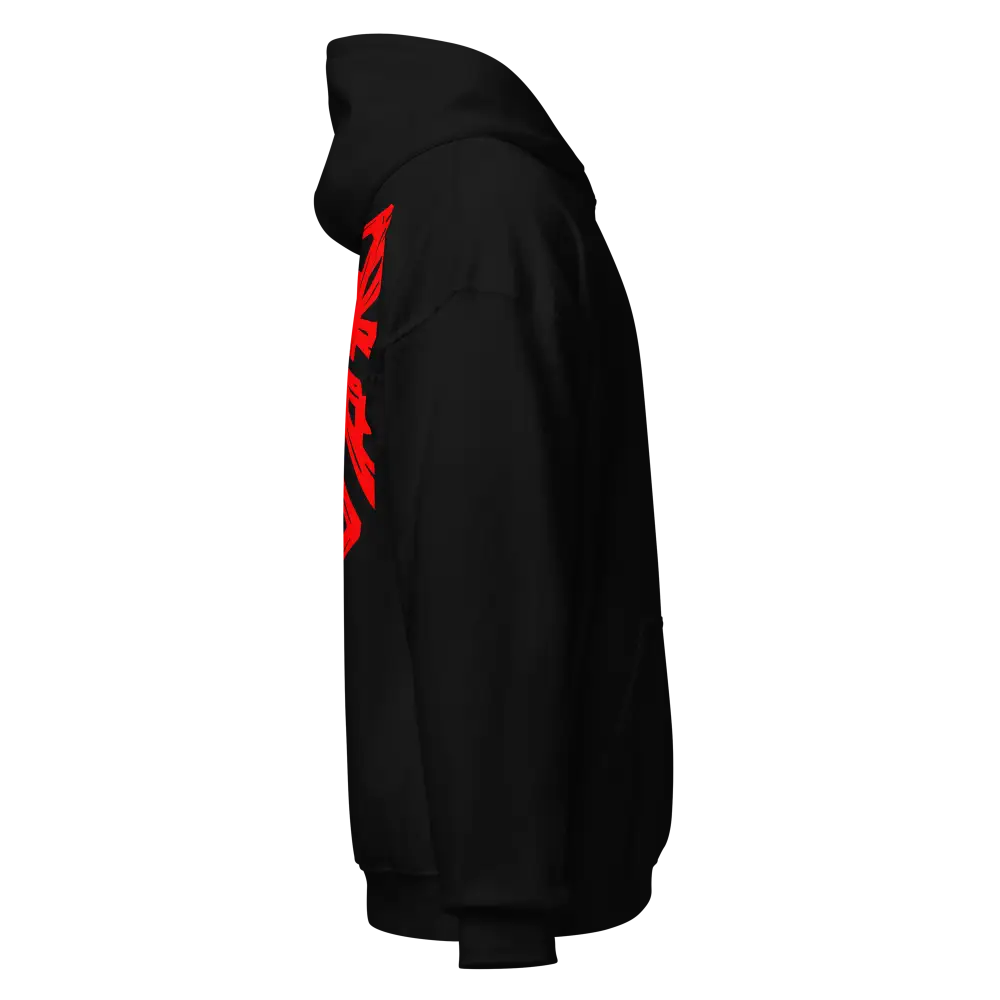 Red Diamond Nike black premium unisex hoodie with red text, luxury streetwear