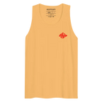 Red Diamond aggressive graphic premium tank top with red fish design