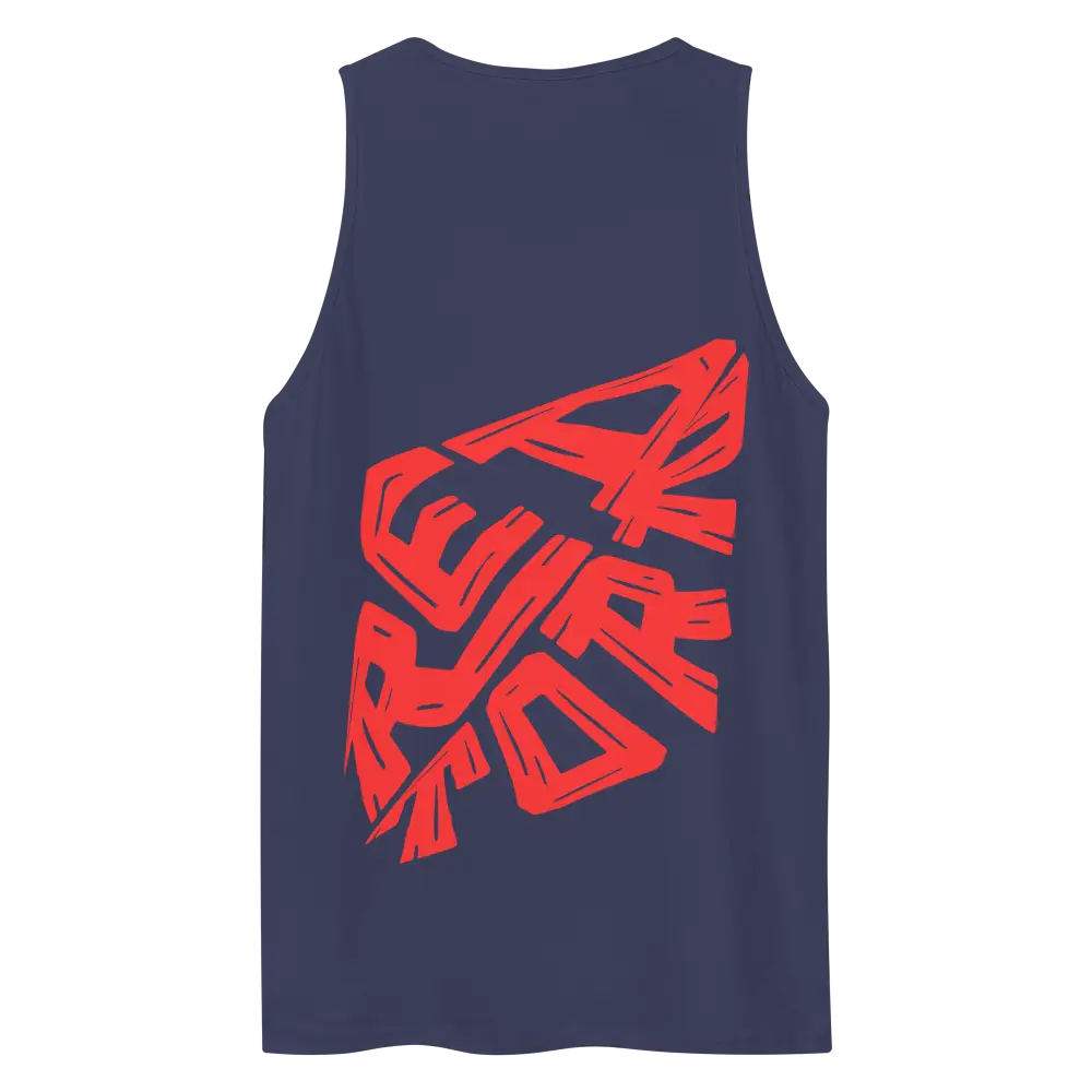 Redtorn Clothing Red Kiss Pixel Reactor Tank with Red Nike React Foam Running Shoe