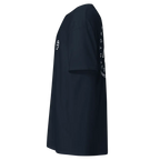 Navy blue RC Logo cotton classic tee with white sleeve design