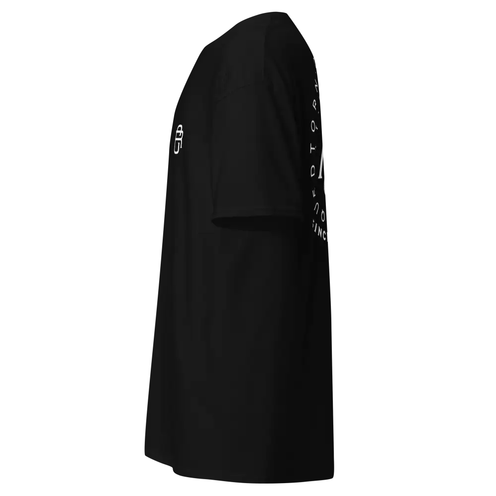 Black Adidas track jacket with RC Logo on cotton classic tee