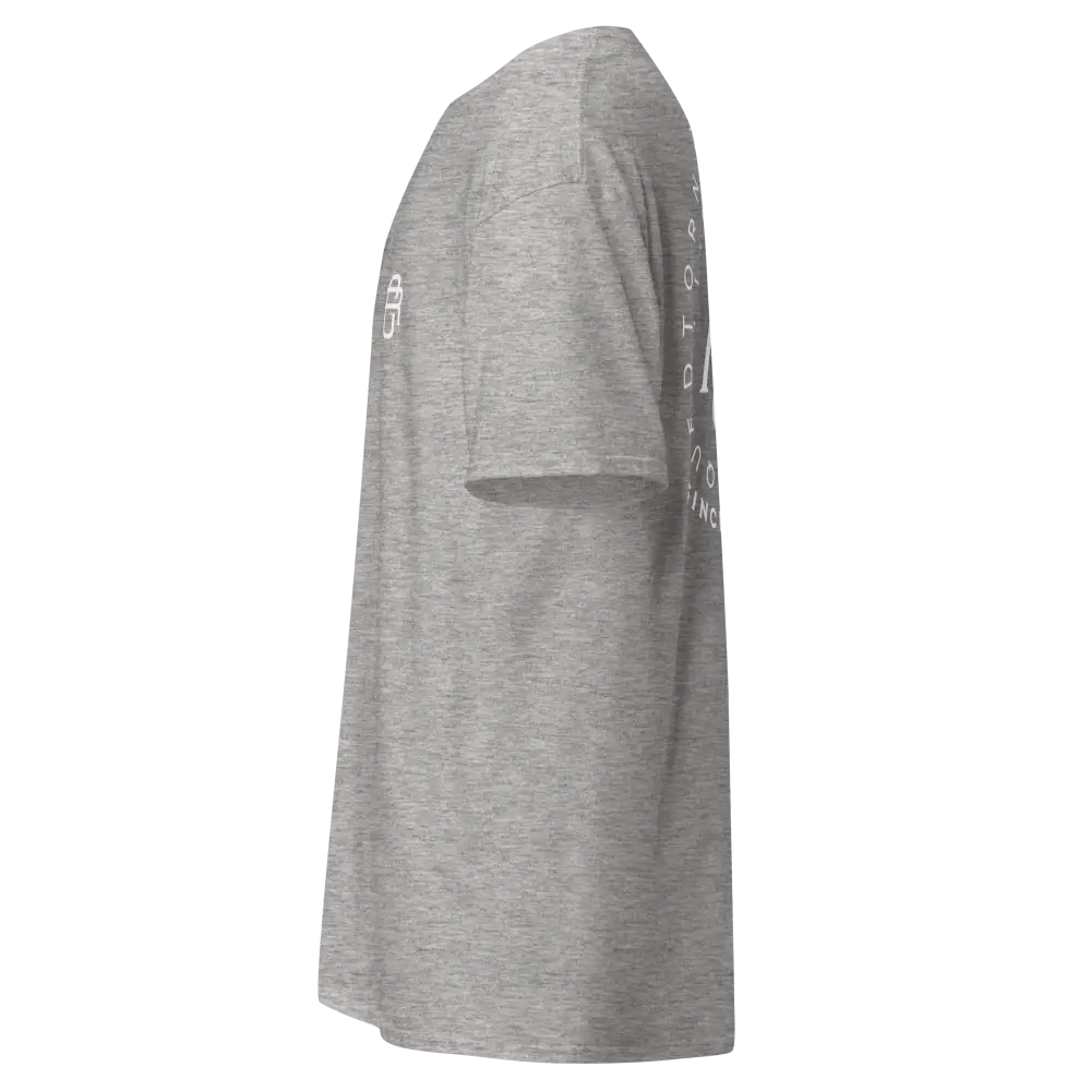 RC Logo Cotton Classic Tee in heather gray with white text design