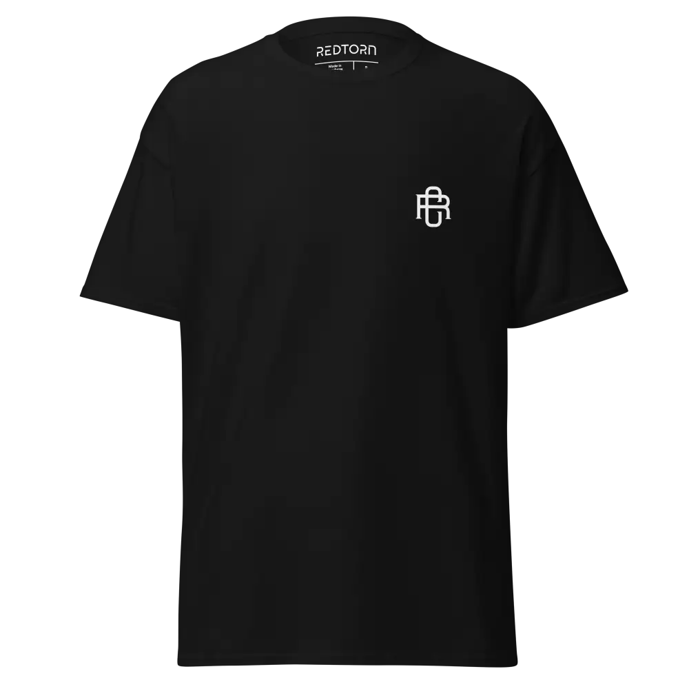 RC Logo Cotton Classic Tee: black short-sleeve crew neck t-shirt