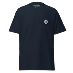 RC Logo Cotton Classic Tee: Navy Blue Short-Sleeve Crew Neck
