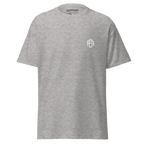 RC Logo Cotton Classic Tee: Heather Gray T-Shirt with White Logo