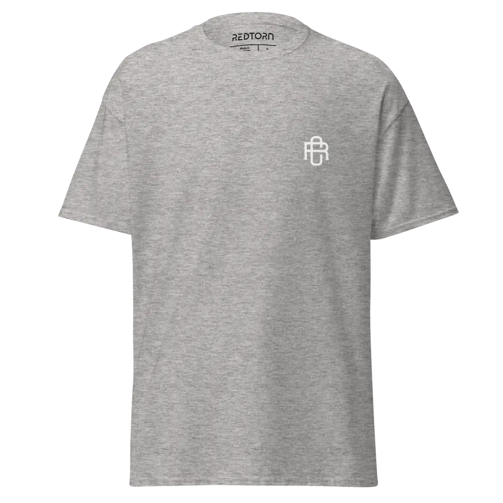RC Logo Cotton Classic Tee: Heather Gray T-Shirt with White Logo