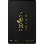 Redtorn Clothing E-Gift Card with black design and gold foil lettering
