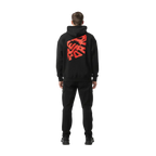 Redtorn Diamond premium unisex hoodie with bold orange fear for graphic