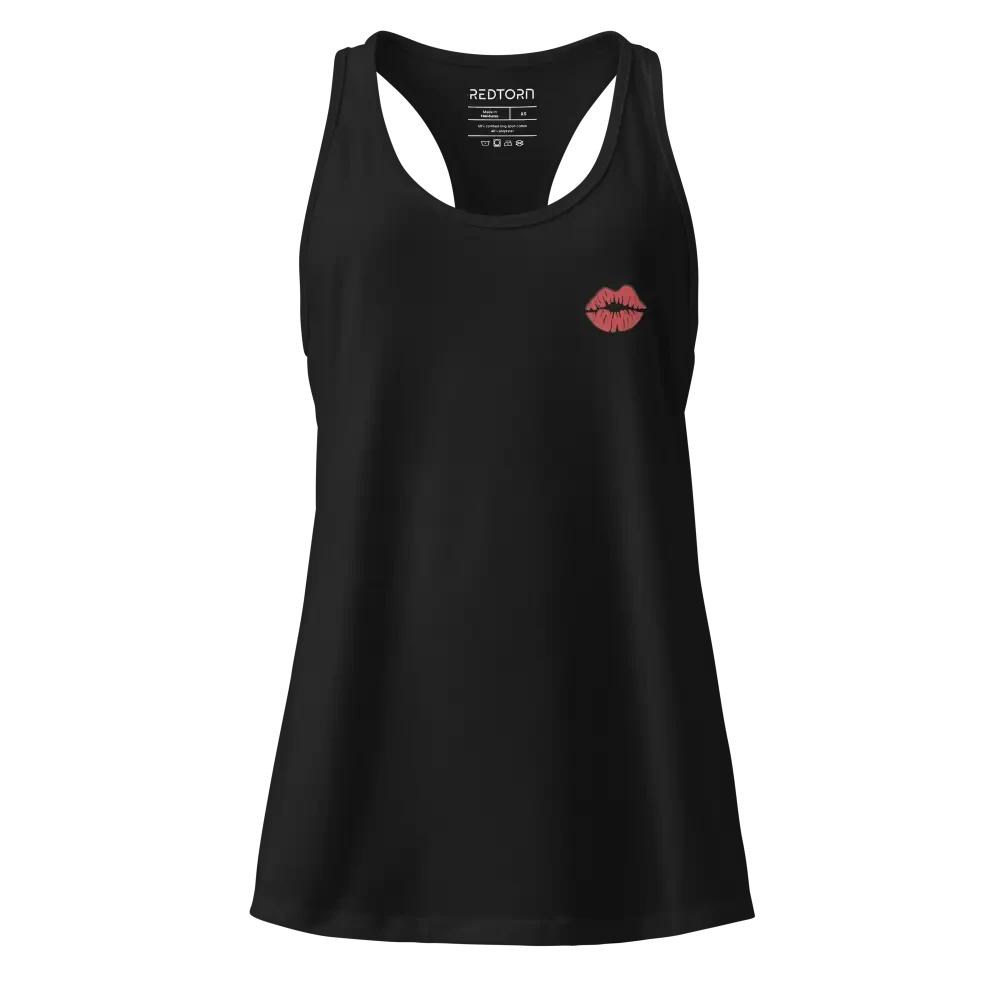 Aeropostale red lips racerback tank in sleek womens apparel