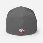 Gray Redtorn R Logo Flexi Fit Baseball Cap in Unisex Headwear