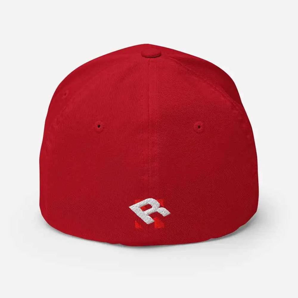 Redtorn R Logo Flexi Fit Baseball Cap with Heart Design
