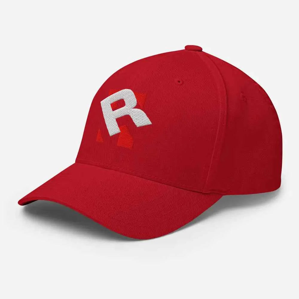 Redtorn R Logo Flexi Fit Baseball Cap with White Logo