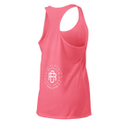 Coral pink sleek racerback tank from Redtorn, Australian clothing brand