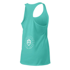 Mint green sleek racerback tank from Redtorn Australian clothing brand