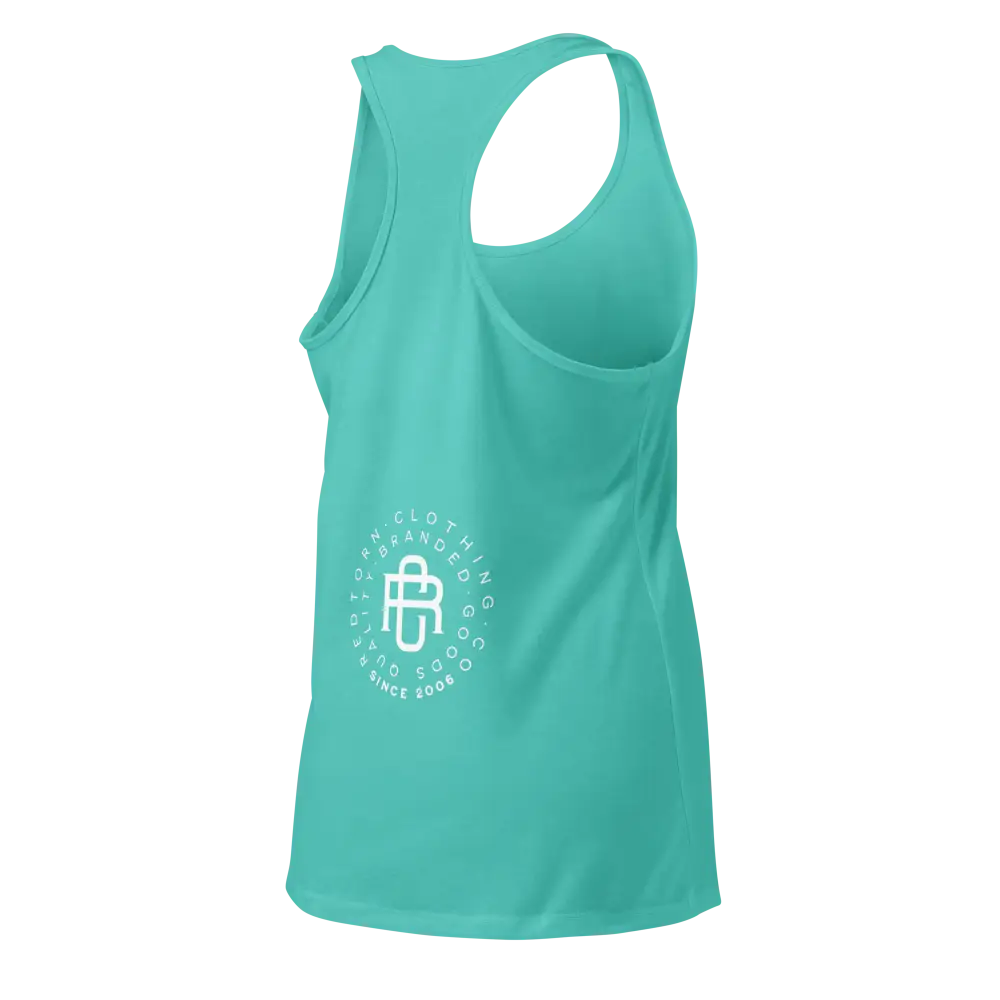 Mint green sleek racerback tank from Redtorn Australian clothing brand