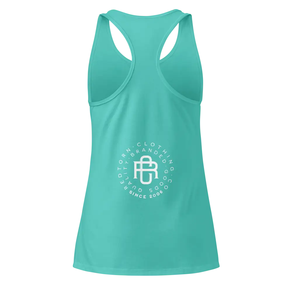 Mint green sleek racerback tank from Redtorn Australian clothing brand