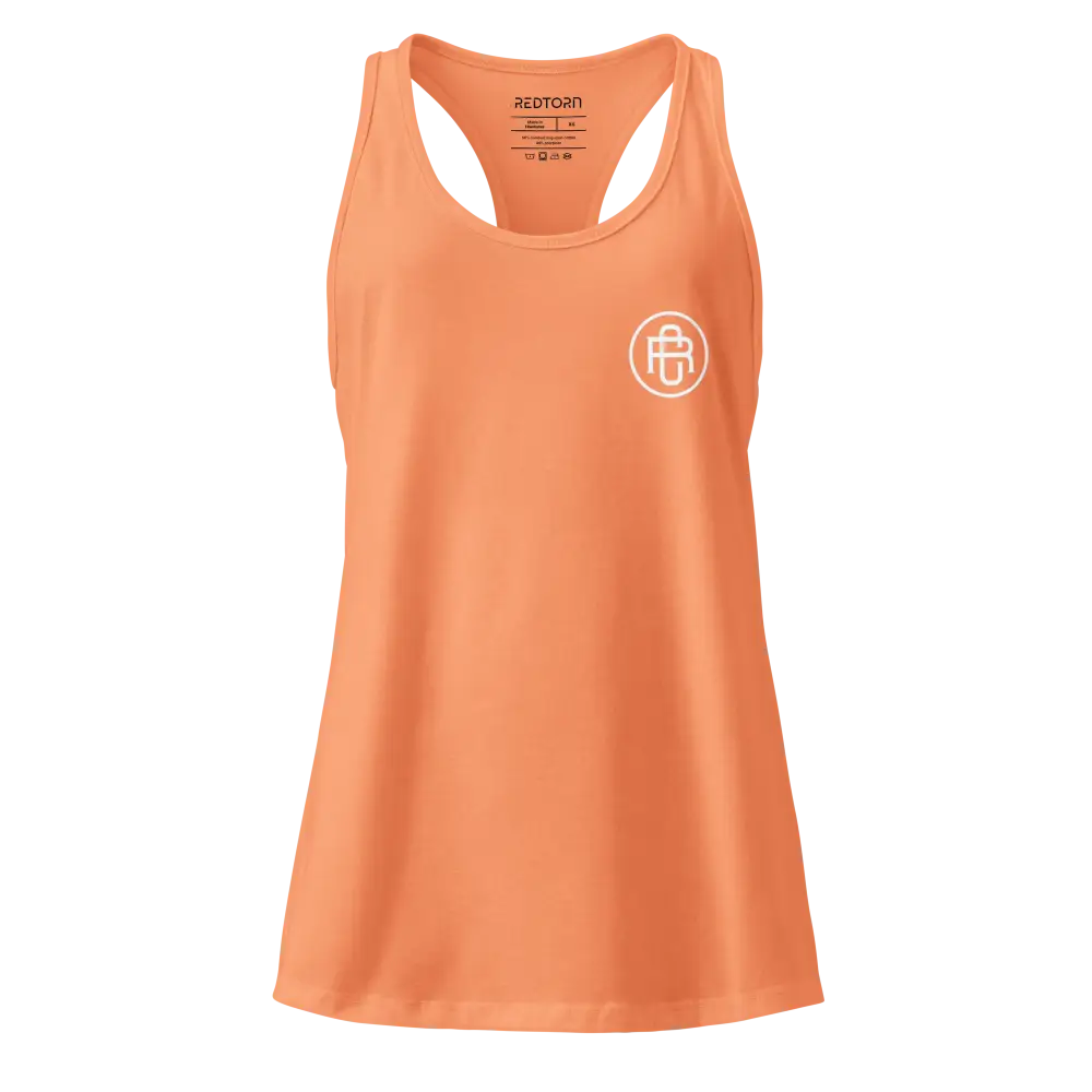 Sleek racerback tank in orange from Redtorn Australian clothing brand