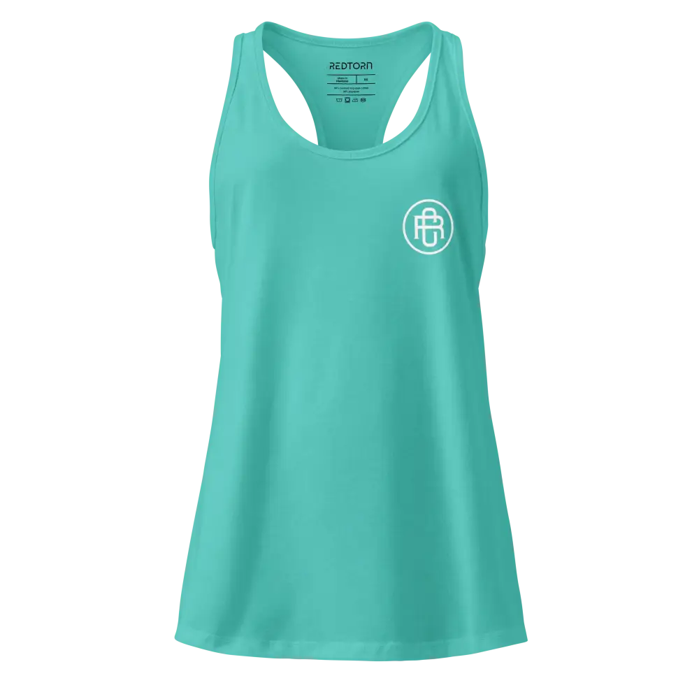 Teal sleek racerback tank from Redtorn Australian clothing brand
