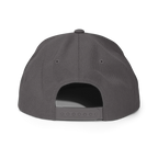 Gray RC Circle logo snapback cap with adjustable strap