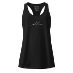 Black Redtorn signature logo racerback tank in womens apparel