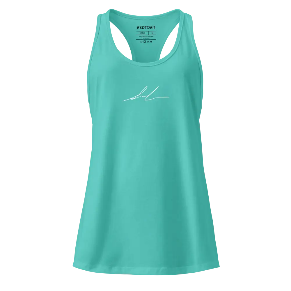 Nike mint green womens racerback tank with white signature logo