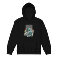 Black Space Cadet Alien Astronaut Kids Graphic Hoodie