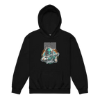 Black Space Cadet Alien Astronaut Kids Graphic Hoodie
